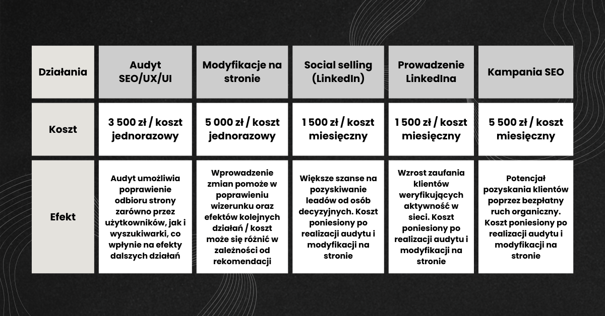 budżet marketingowy 100 000 zł